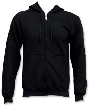 temp838_0 Organic Hoody Zipper (black)