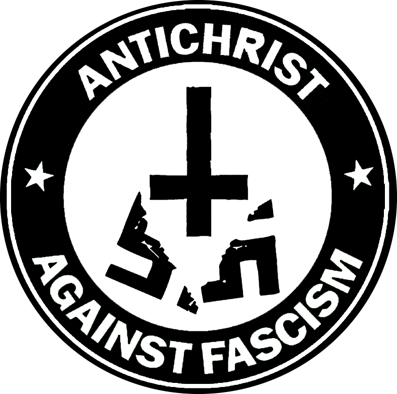 Antichrist Antichrist Against Fascism - Button