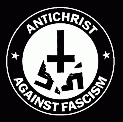 Antichrist - Against Fascism Backpatch