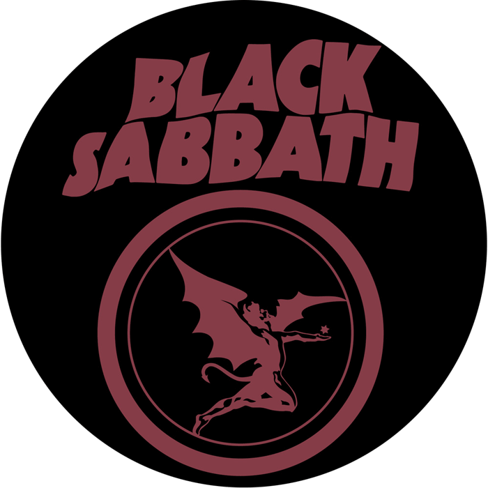 Black Sabbath - Logo Button.