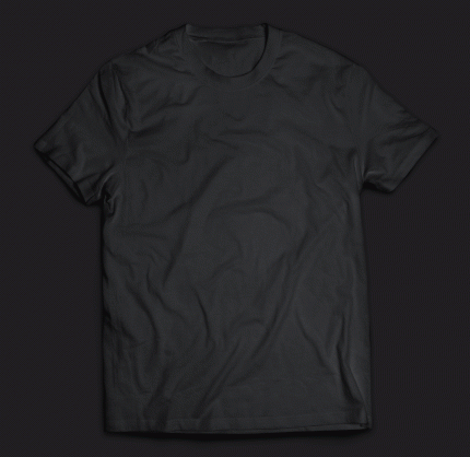 5x Organic Black T- Shirt