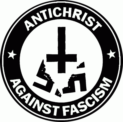Antichrist Against Fascism - Button